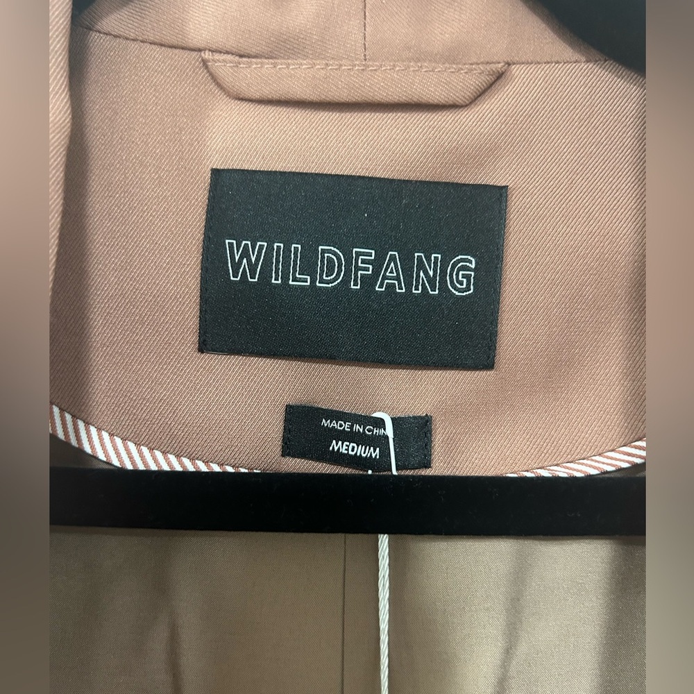 Nwt Wildfang The Empower Colorblock Tux Blazer Rose Brown Neon Size Medium — image 3 of 7